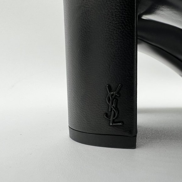 Saint Laurent YSL Lou Leather Ankle Boots Sz 40, Retail $1,190 New Without Box - Picture 5 of 13